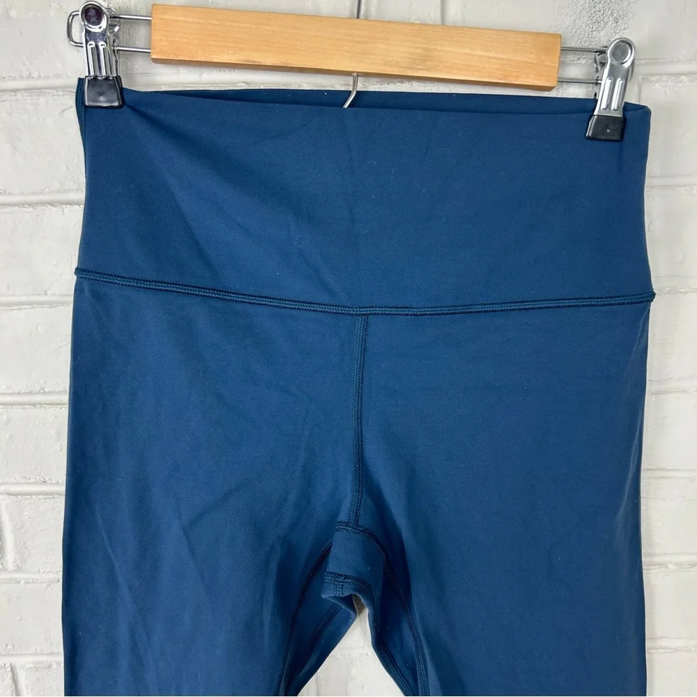 Lululemon Blue Align High Rise Crop Leggings Size 8